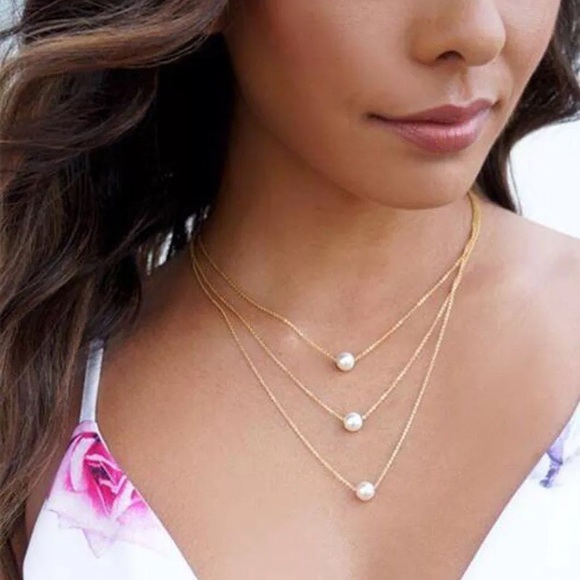 Boutique Jewelry - Boho Dainty Pearl Multilayer Gold Necklace